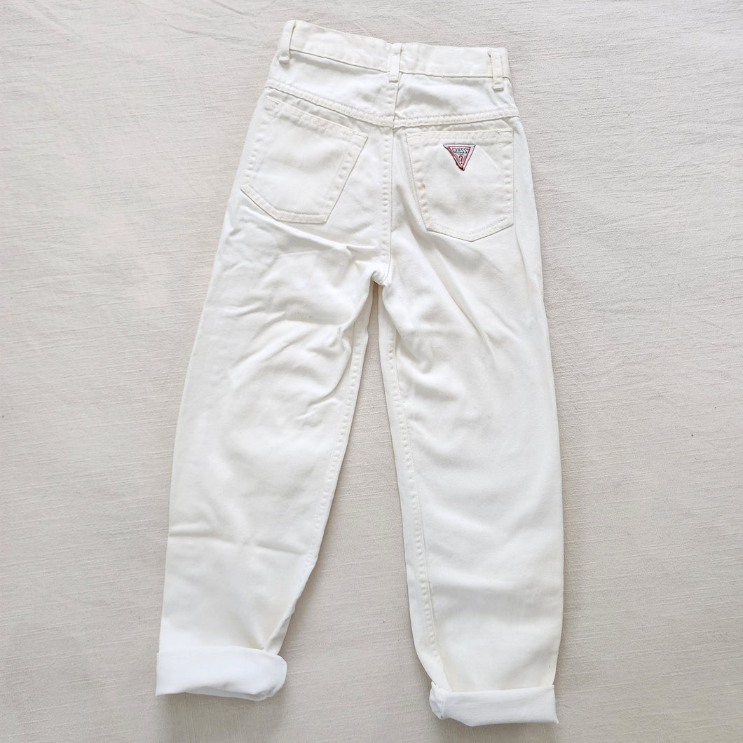 Vintage Guess White Jeans kids 7