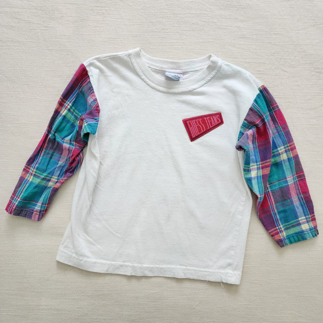 Vintage Guess Plaid Sleeved Shirt 4t/5t