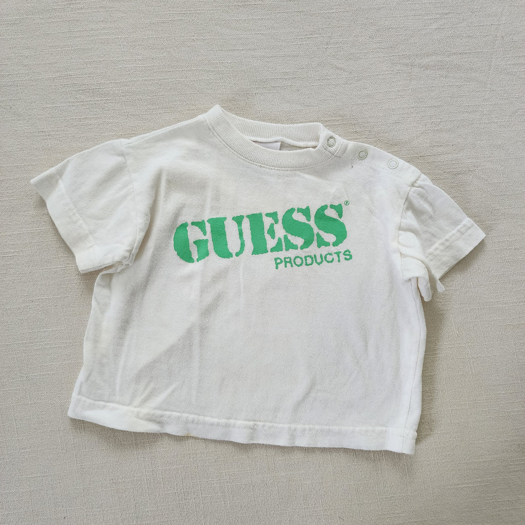 Vintage Guess Products Spellout Tee 6-12 months