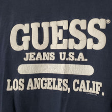 Load image into Gallery viewer, Vintage Guess Black Tee small/medium

