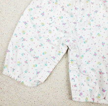 Load image into Gallery viewer, Vintage Floral White Oshkosh Bubble Overalls 3-6 months
