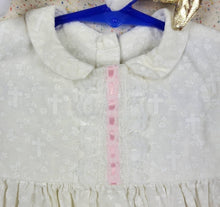 Load image into Gallery viewer, Vintage White Crosses Dress 3t
