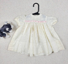 Load image into Gallery viewer, Vintage Eyelet Off-white Dress 9-12 months
